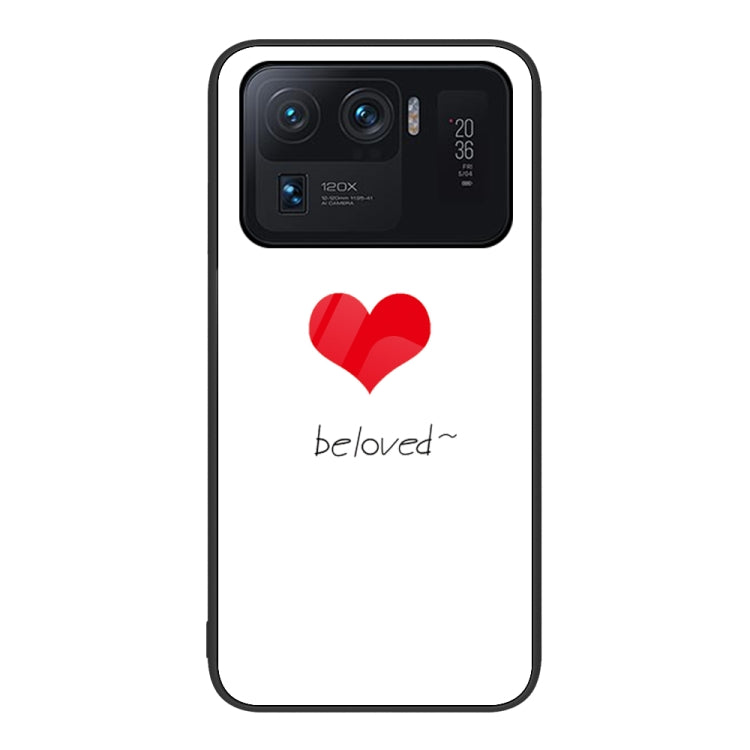 Custodia per telefono in vetro verniciato colorato, For Xiaomi Mi 11 Ultra