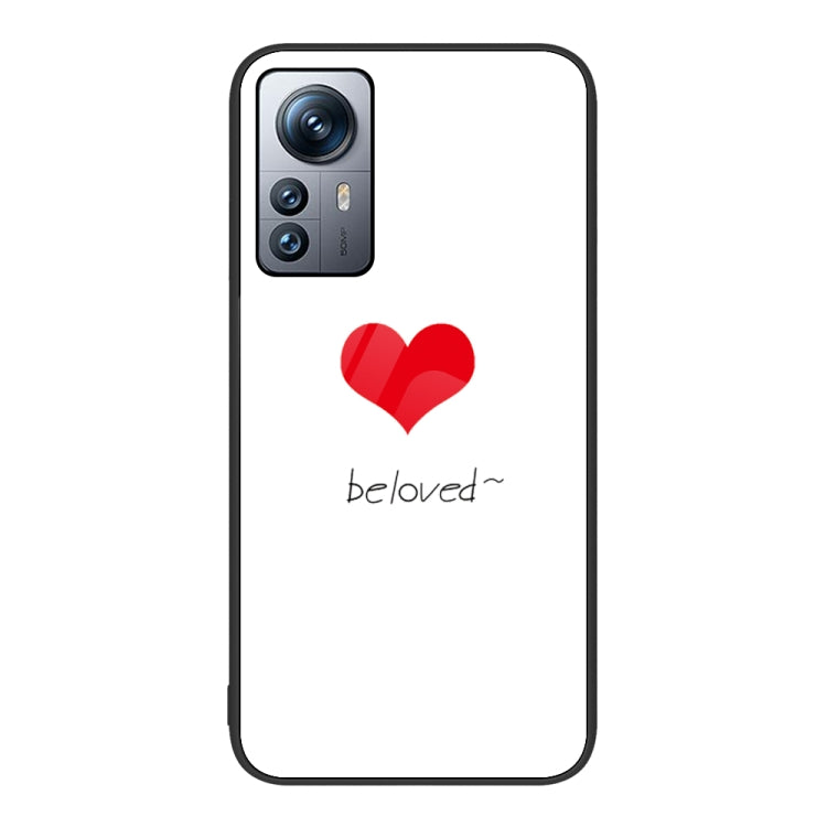 Custodia per telefono in vetro verniciato colorato, For Xiaomi 12 Pro