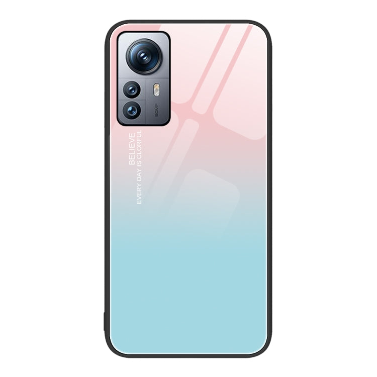 Custodia per telefono in vetro verniciato colorato, For Xiaomi 12 Pro