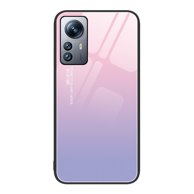 Custodia per telefono in vetro verniciato colorato, For Xiaomi 12 Pro