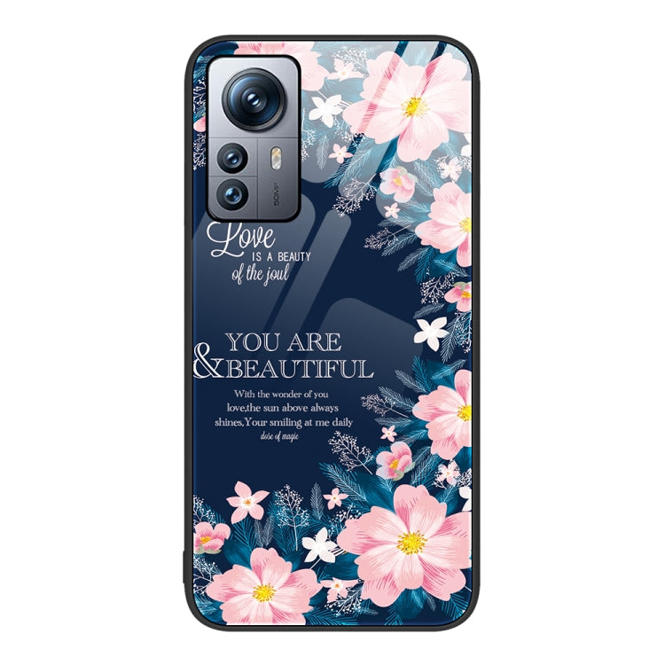 Custodia per telefono in vetro verniciato colorato, For Xiaomi 12 Pro