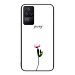 Custodia per telefono in vetro verniciato colorato, For Xiaomi Redmi K40S