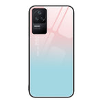 Custodia per telefono in vetro verniciato colorato, For Xiaomi Redmi K40S