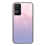 Custodia per telefono in vetro verniciato colorato, For Xiaomi Redmi K40S