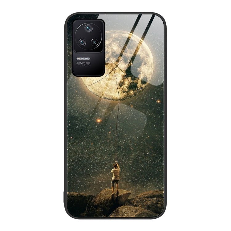 Custodia per telefono in vetro verniciato colorato, For Xiaomi Redmi K40S