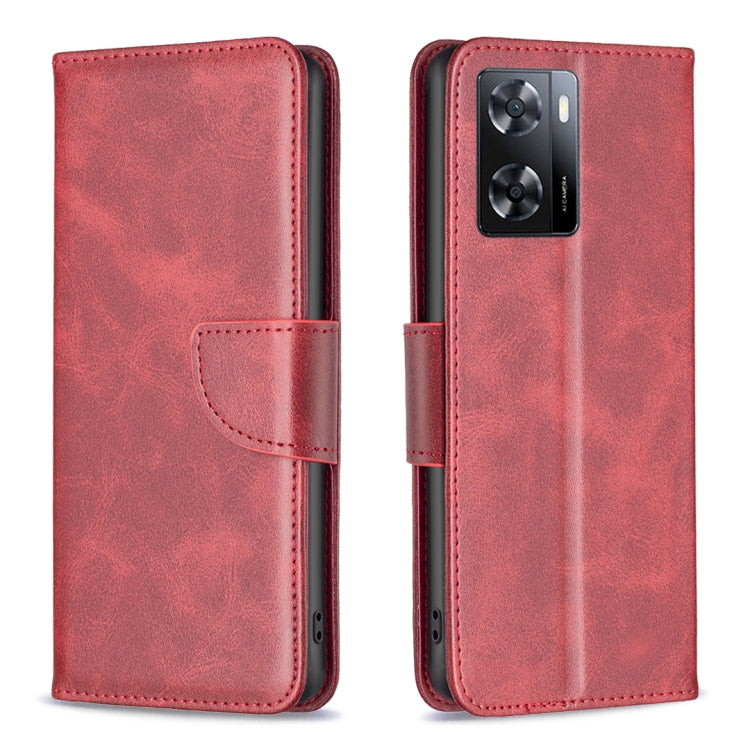 Custodia per telefono in pelle con trama in pelle di agnello, For Motorola Moto G42 4G, For Motorola Moto G62, For Nothing Phone 1, For OPPO A57 4G