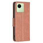 Custodia per telefono in pelle con trama in pelle di agnello, For Realme C30