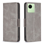 Custodia per telefono in pelle con trama in pelle di agnello, For Realme C30