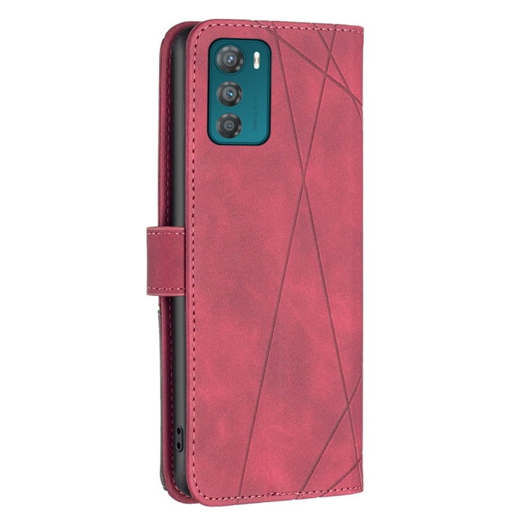 Custodia per telefono in pelle con struttura a rombo con fibbia magnetica, For Motorola Moto G42 4G, For Motorola Moto G62, For Nothing Phone 1, For OPPO A57 4G