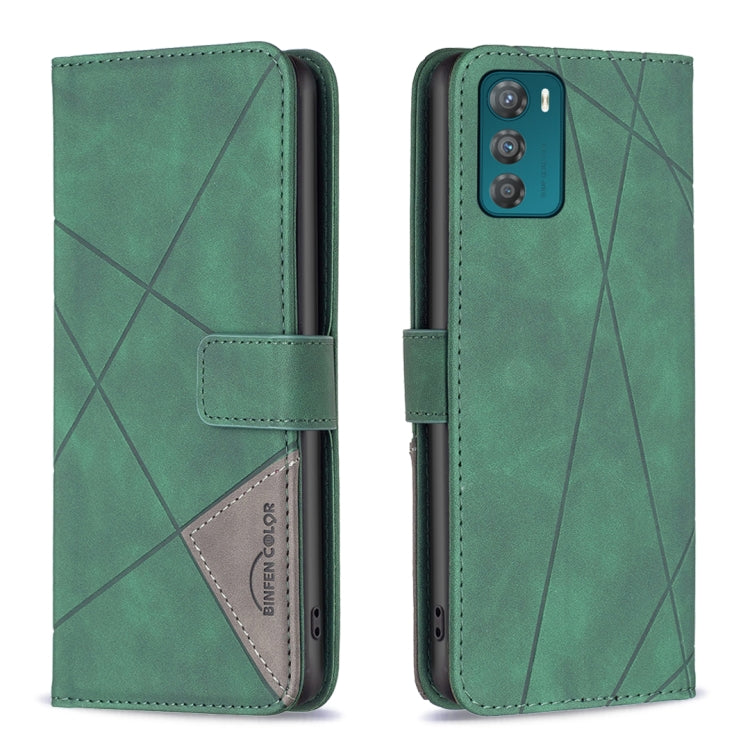 Custodia per telefono in pelle con struttura a rombo con fibbia magnetica, For Motorola Moto G42 4G, For Motorola Moto G62, For Nothing Phone 1, For OPPO A57 4G