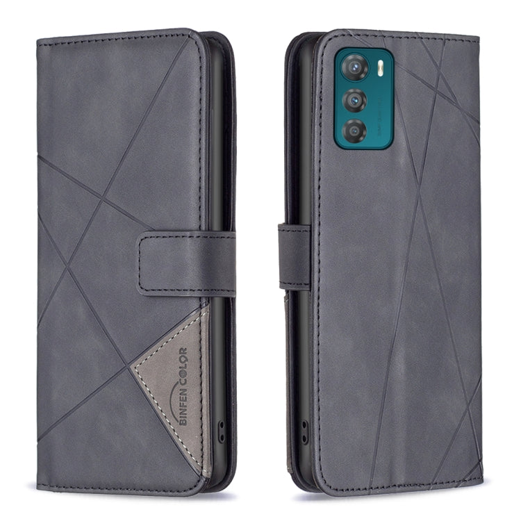 Custodia per telefono in pelle con struttura a rombo con fibbia magnetica, For Motorola Moto G42 4G, For Motorola Moto G62, For Nothing Phone 1, For OPPO A57 4G