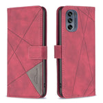 Custodia per telefono in pelle con struttura a rombo con fibbia magnetica, For Motorola Moto G42 4G, For Motorola Moto G62, For Nothing Phone 1, For OPPO A57 4G
