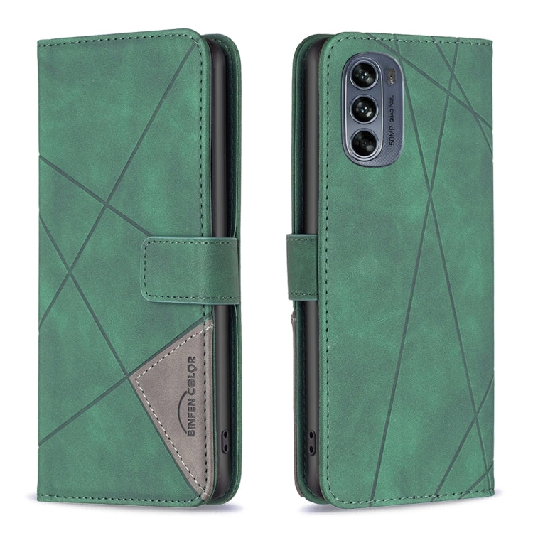 Custodia per telefono in pelle con struttura a rombo con fibbia magnetica, For Motorola Moto G42 4G, For Motorola Moto G62, For Nothing Phone 1, For OPPO A57 4G