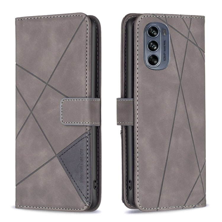 Custodia per telefono in pelle con struttura a rombo con fibbia magnetica, For Motorola Moto G42 4G, For Motorola Moto G62, For Nothing Phone 1, For OPPO A57 4G