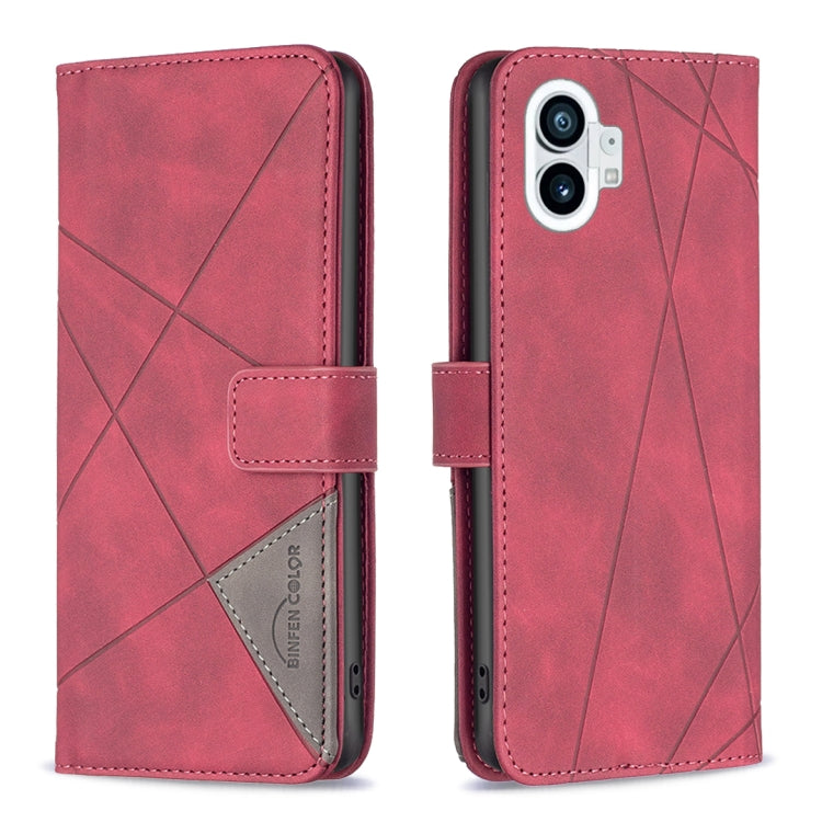 Custodia per telefono in pelle con struttura a rombo con fibbia magnetica, For Motorola Moto G42 4G, For Motorola Moto G62, For Nothing Phone 1, For OPPO A57 4G