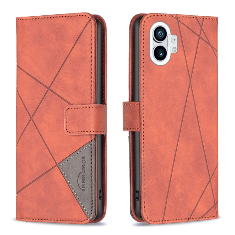Custodia per telefono in pelle con struttura a rombo con fibbia magnetica, For Motorola Moto G42 4G, For Motorola Moto G62, For Nothing Phone 1, For OPPO A57 4G