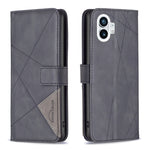 Custodia per telefono in pelle con struttura a rombo con fibbia magnetica, For Motorola Moto G42 4G, For Motorola Moto G62, For Nothing Phone 1, For OPPO A57 4G