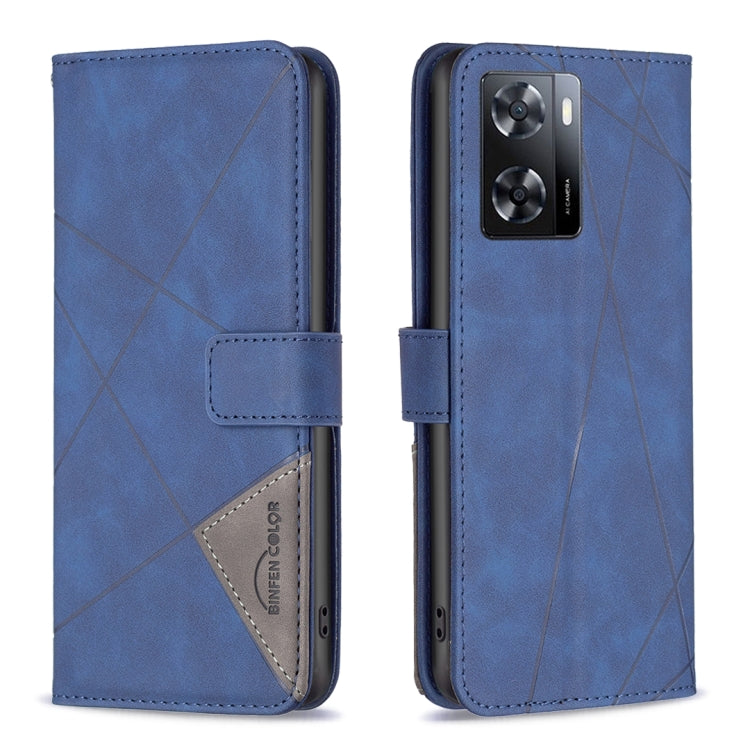 Custodia per telefono in pelle con struttura a rombo con fibbia magnetica, For Motorola Moto G42 4G, For Motorola Moto G62, For Nothing Phone 1, For OPPO A57 4G