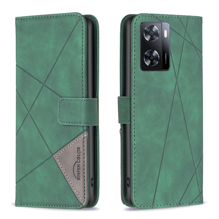 Custodia per telefono in pelle con struttura a rombo con fibbia magnetica, For Motorola Moto G42 4G, For Motorola Moto G62, For Nothing Phone 1, For OPPO A57 4G