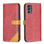 Custodia per telefono in pelle con doppio filo per cucire abbinato, For Motorola Moto G42 4G, For Motorola Moto G62, For Nothing Phone 1, For OPPO A57 4G