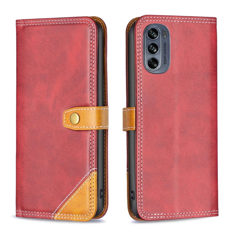Custodia per telefono in pelle con doppio filo per cucire abbinato, For Motorola Moto G42 4G, For Motorola Moto G62, For Nothing Phone 1, For OPPO A57 4G