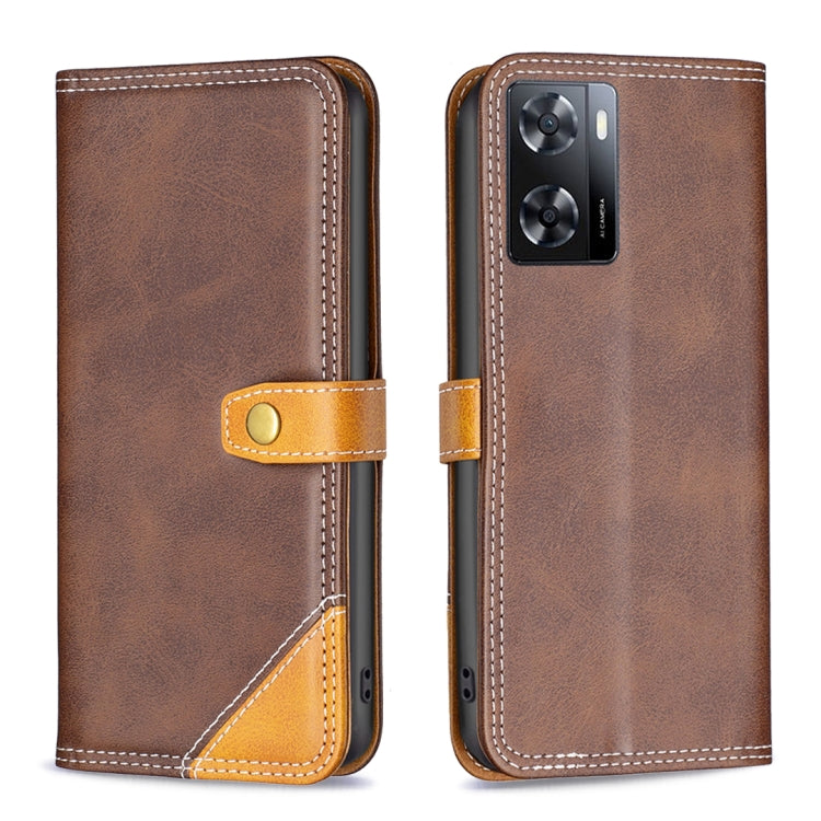 Custodia per telefono in pelle con doppio filo per cucire abbinato, For Motorola Moto G42 4G, For Motorola Moto G62, For Nothing Phone 1, For OPPO A57 4G
