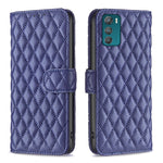 Custodia per telefono a conchiglia in pelle con portafoglio Diamond Lattice, For Motorola Moto G42 4G, For Motorola Moto G62, For Nothing Phone 1, For OPPO A57 4G