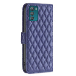 Custodia per telefono a conchiglia in pelle con portafoglio Diamond Lattice, For Motorola Moto G42 4G, For Motorola Moto G62, For Nothing Phone 1, For OPPO A57 4G