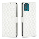 Custodia per telefono a conchiglia in pelle con portafoglio Diamond Lattice, For Motorola Moto G42 4G, For Motorola Moto G62, For Nothing Phone 1, For OPPO A57 4G