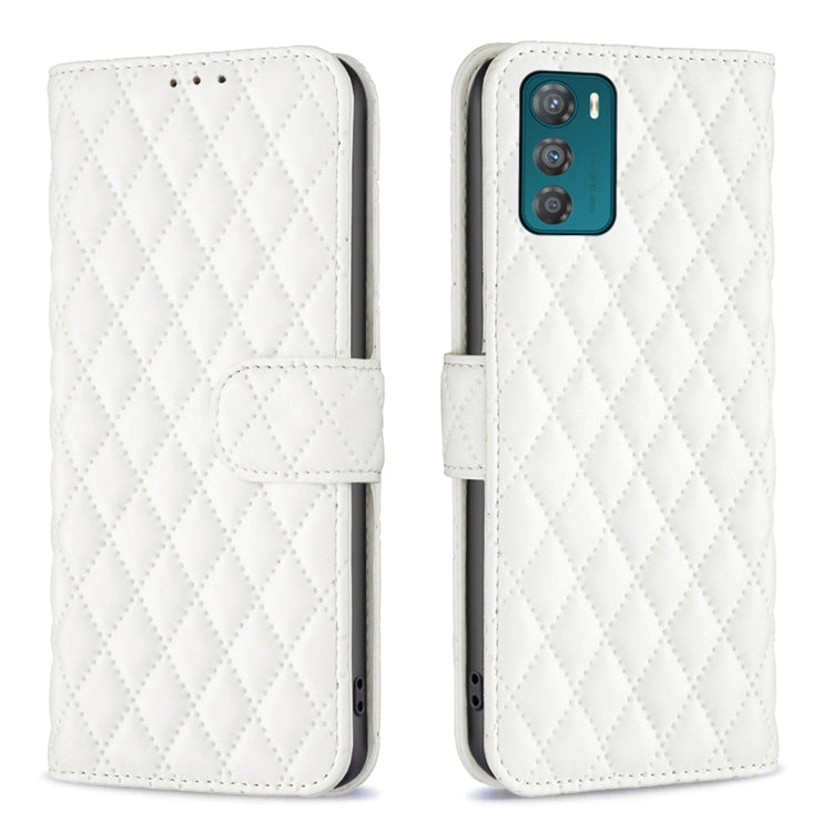 Custodia per telefono a conchiglia in pelle con portafoglio Diamond Lattice, For Motorola Moto G42 4G, For Motorola Moto G62, For Nothing Phone 1, For OPPO A57 4G