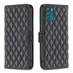 Custodia per telefono a conchiglia in pelle con portafoglio Diamond Lattice, For Motorola Moto G42 4G, For Motorola Moto G62, For Nothing Phone 1, For OPPO A57 4G