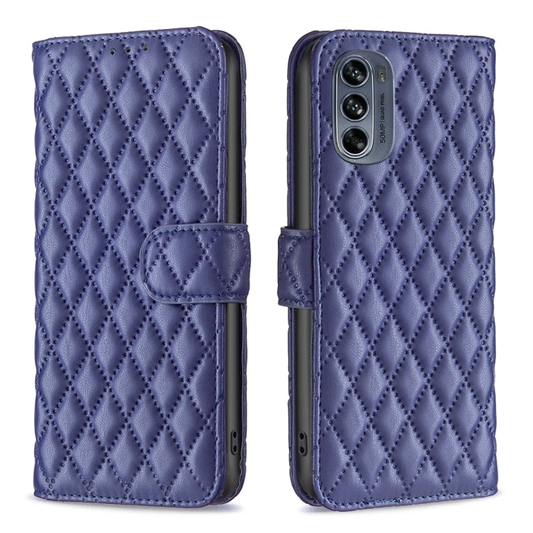 Custodia per telefono a conchiglia in pelle con portafoglio Diamond Lattice, For Motorola Moto G42 4G, For Motorola Moto G62, For Nothing Phone 1, For OPPO A57 4G