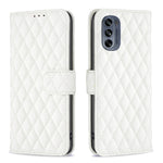 Custodia per telefono a conchiglia in pelle con portafoglio Diamond Lattice, For Motorola Moto G42 4G, For Motorola Moto G62, For Nothing Phone 1, For OPPO A57 4G