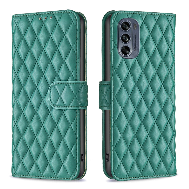 Custodia per telefono a conchiglia in pelle con portafoglio Diamond Lattice, For Motorola Moto G42 4G, For Motorola Moto G62, For Nothing Phone 1, For OPPO A57 4G