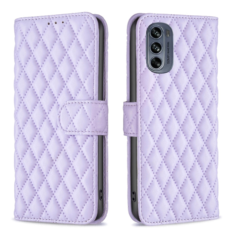Custodia per telefono a conchiglia in pelle con portafoglio Diamond Lattice, For Motorola Moto G42 4G, For Motorola Moto G62, For Nothing Phone 1, For OPPO A57 4G