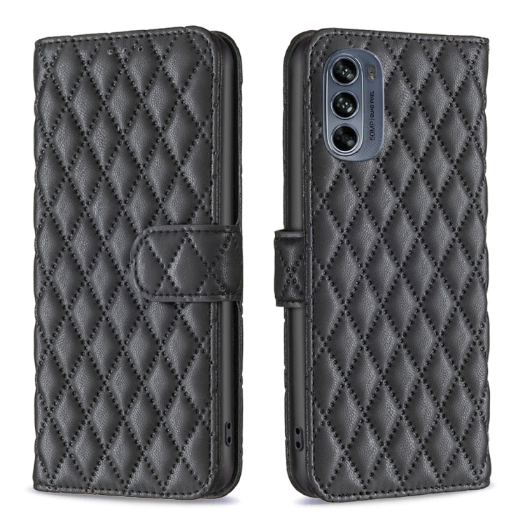 Custodia per telefono a conchiglia in pelle con portafoglio Diamond Lattice, For Motorola Moto G42 4G, For Motorola Moto G62, For Nothing Phone 1, For OPPO A57 4G
