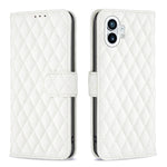 Custodia per telefono a conchiglia in pelle con portafoglio Diamond Lattice, For Motorola Moto G42 4G, For Motorola Moto G62, For Nothing Phone 1, For OPPO A57 4G