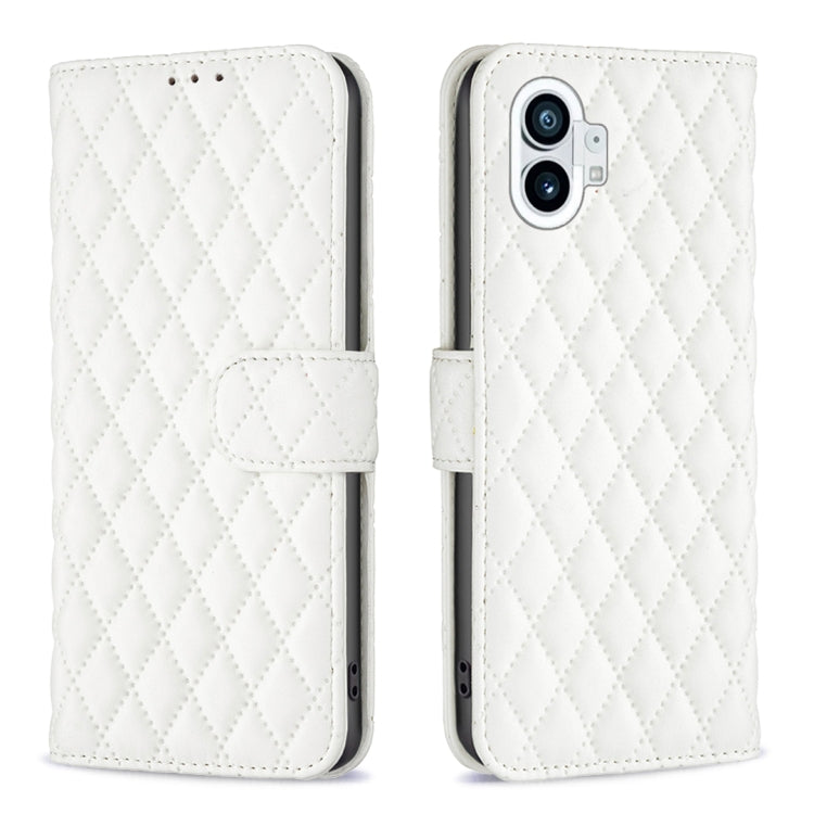 Custodia per telefono a conchiglia in pelle con portafoglio Diamond Lattice, For Motorola Moto G42 4G, For Motorola Moto G62, For Nothing Phone 1, For OPPO A57 4G