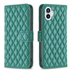 Custodia per telefono a conchiglia in pelle con portafoglio Diamond Lattice, For Motorola Moto G42 4G, For Motorola Moto G62, For Nothing Phone 1, For OPPO A57 4G