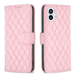 Custodia per telefono a conchiglia in pelle con portafoglio Diamond Lattice, For Motorola Moto G42 4G, For Motorola Moto G62, For Nothing Phone 1, For OPPO A57 4G