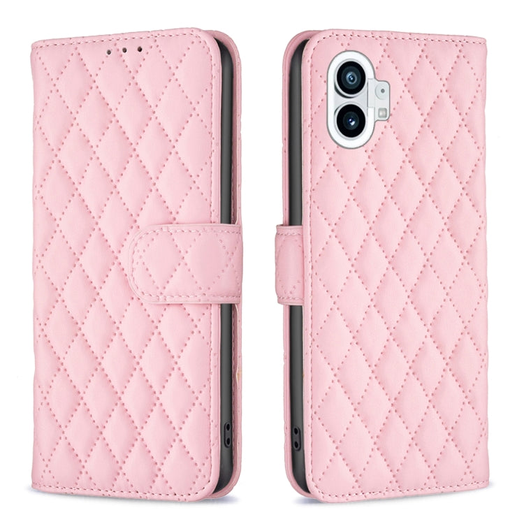 Custodia per telefono a conchiglia in pelle con portafoglio Diamond Lattice, For Motorola Moto G42 4G, For Motorola Moto G62, For Nothing Phone 1, For OPPO A57 4G