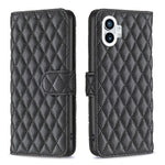 Custodia per telefono a conchiglia in pelle con portafoglio Diamond Lattice, For Motorola Moto G42 4G, For Motorola Moto G62, For Nothing Phone 1, For OPPO A57 4G