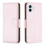 Custodia per telefono in pelle di colore puro con texture Litchi, For Nothing Phone 1