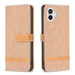 Custodia per cellulare in pelle color denim abbinata, For Nothing Phone 1