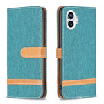 Custodia per cellulare in pelle color denim abbinata, For Nothing Phone 1