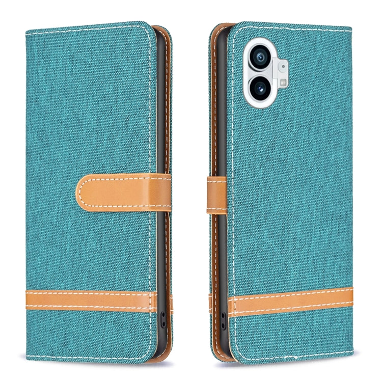 Custodia per cellulare in pelle color denim abbinata, For Nothing Phone 1