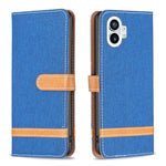 Custodia per cellulare in pelle color denim abbinata, For Nothing Phone 1