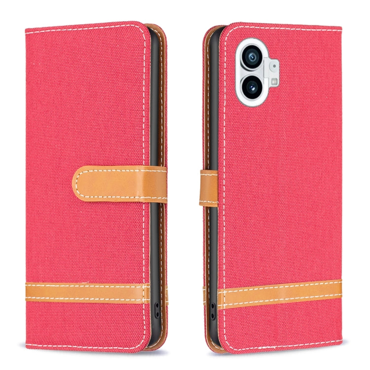 Custodia per cellulare in pelle color denim abbinata, For Nothing Phone 1