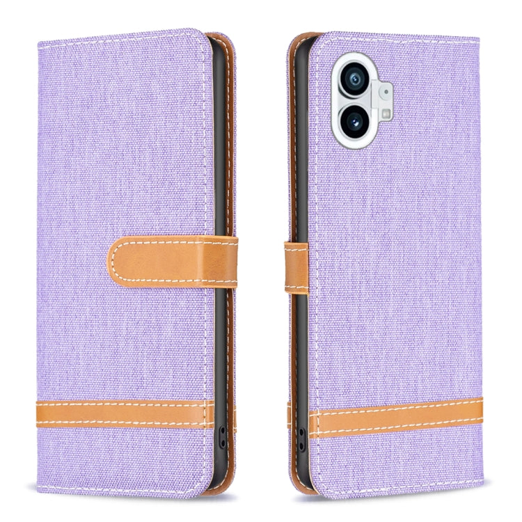 Custodia per cellulare in pelle color denim abbinata, For Nothing Phone 1