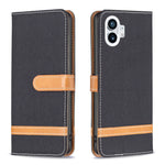 Custodia per cellulare in pelle color denim abbinata, For Nothing Phone 1